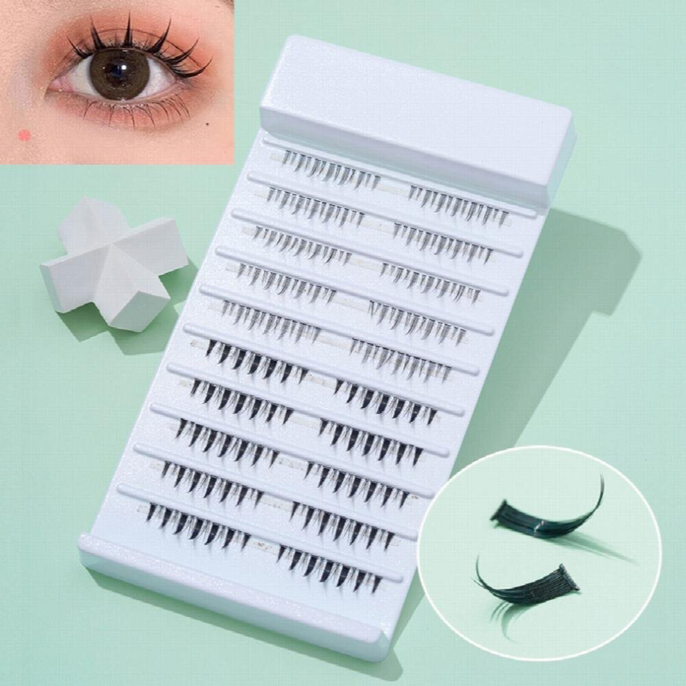 Black Individual Lashes 260 Pcs Lash Clusters Natural Eyelash Extensions Curly Eyelash Clusters Diy Lash Extension Clusters Wispy Cluster Lashes Pack