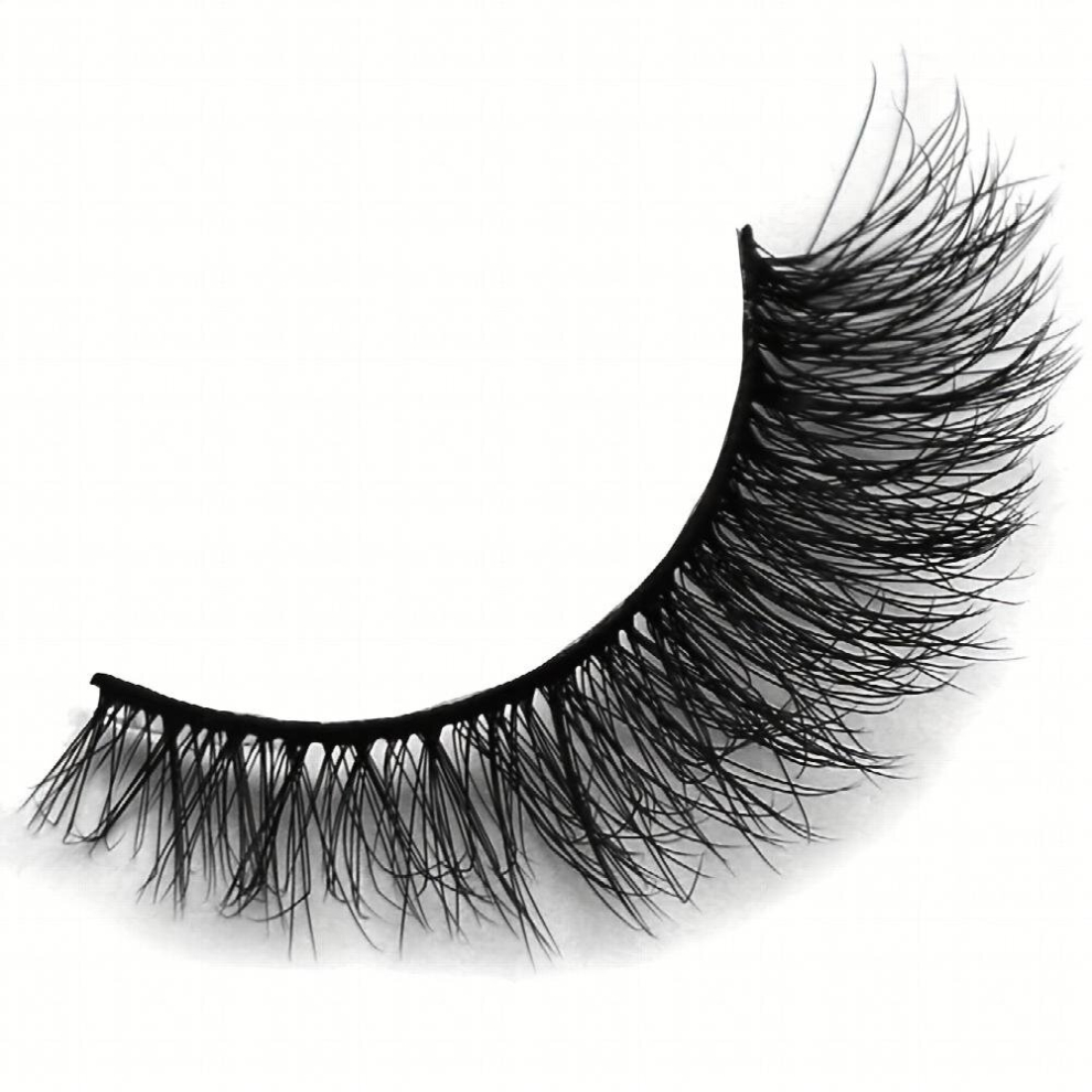 7 Pairs Full Strip False Eyelashes Thick Curling 13mm Fluffy Wispy False Eyelashes Daily Cat Eye End Lengthening Lashes