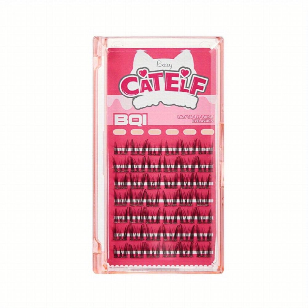 Cat Elf False Eyelashes Lazy Ultra Slender Stems Natural Simulated Segmented Eyelashes Sunflower False Lashes For Beginners