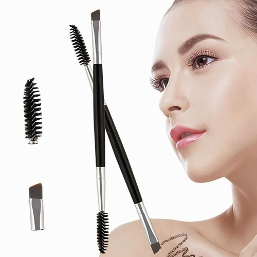 Double Sided Eyebrow Brush for Smooth and Even Application Flat Angled and Blending Tool for Perfect Eye Makeup 1