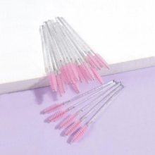 50 Pcs Multicolor Crystal Eyelash Brush Mascara Wands Applicator Eyebrow Wands Makeup Brush Kits Eyelash Extension Tools