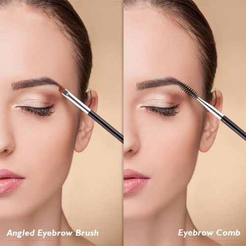 Double Sided Eyebrow Brush for Smooth and Even Application Flat Angled and Blending Tool for Perfect Eye Makeup 2