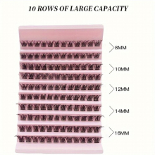 Eyelash Cluster 120 DIY Personal Eyelashes Natural Look Wispy Eyelash Extension 6 14MM D Curl Personal Eyelash Cluster Fluffy Eyelash Extension Can Be