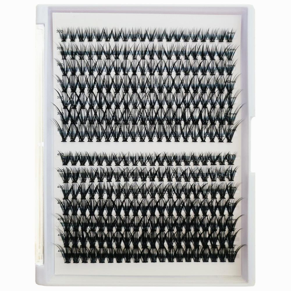 280 Pcs Individual Lashes Cluster Lashes D Curl Wispy Lashes DIY Lashes Extension At Home