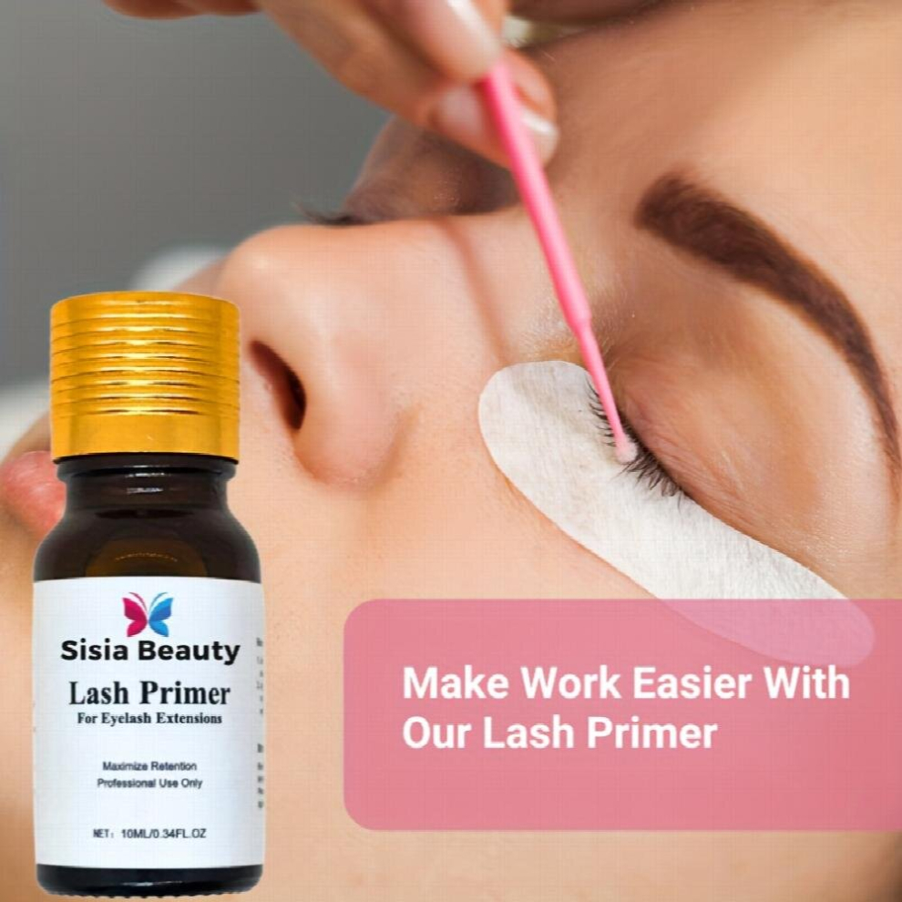 Multicoloured Eyelash Extension Primer Cleanser Professional Clear Lash Extension Primer 10Ml Easily Removes Proteins And Oils And Longer Retention Of Lash Extensio
