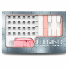 DIY Eyelash Extension Kit With 3D Volume 12 14mm Lash Clusters Eyelash Curler Cluster Lash Glue And Eyelash Glass Coating For Eyelash Clusters Home Us
