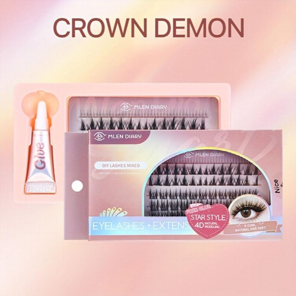 Lash Clusters With Lash Glue Manga Lashes DIY Eyelash Extensions Individual Lashes Quick Eyelash Clusters Extensions DIY At Home