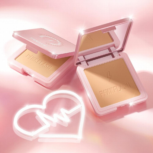 PINKFLASH Mattifying Cake Powder UV Protection No Transfer High Coverage Effortless Lightweight 1