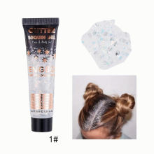Sequins Eye Cream Face Body Flash Eye Shadow Dazzling Sequins Night Club Body Cream Stage Makeup Lightweight Shimmer Body Art
