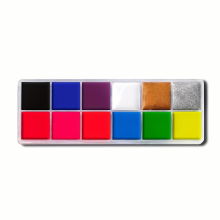12 Colors UV Luminous Face Body Paint Makeup Palette Optional With 4 Paint Brushes And 1 Palette Waterproof Face Painting Set Halloween Costume Cospla