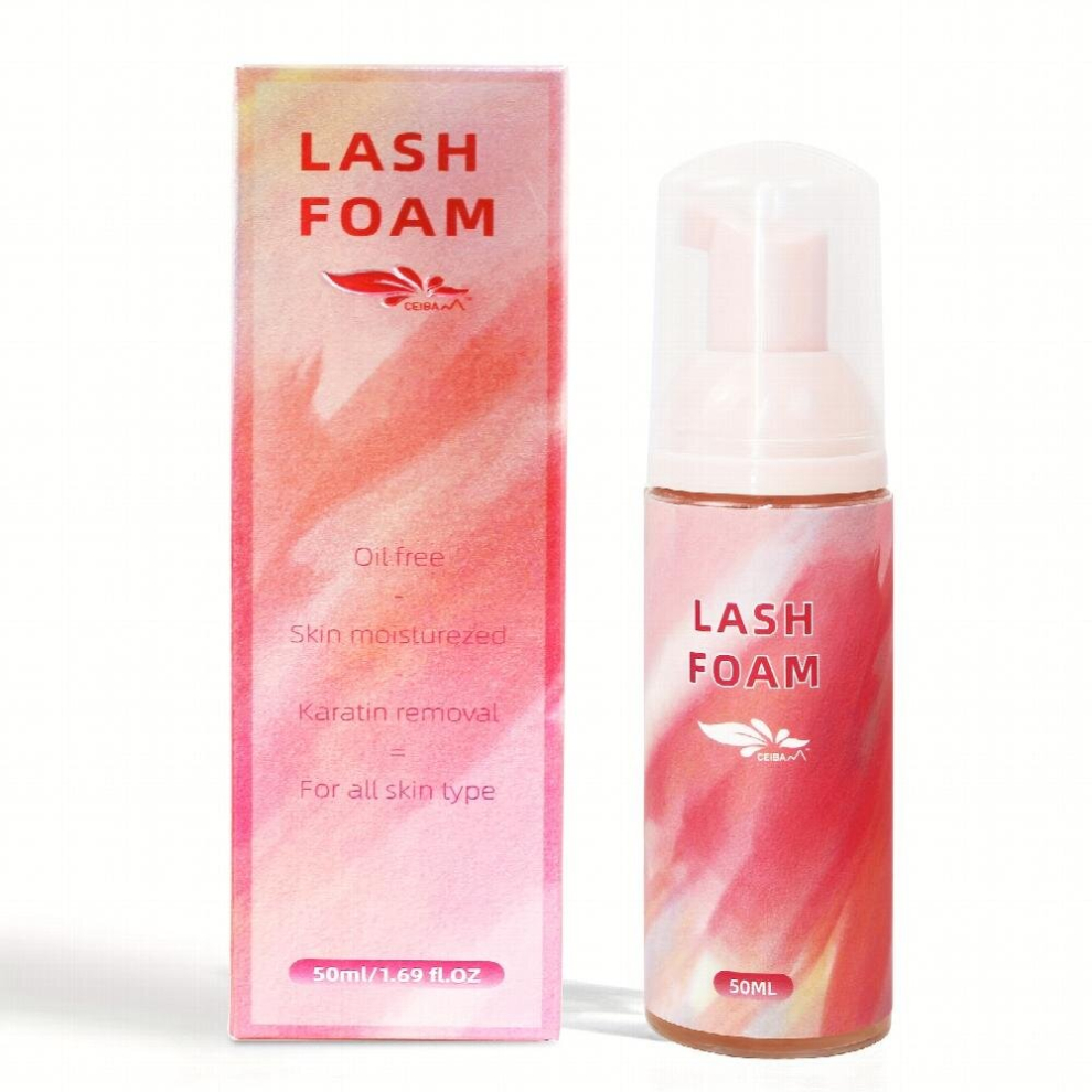 Multicoloured Lash Foam Eyelash Extension Shampoo Deep Cleaning Dense Foam Lash Cleanser Low Irritation For Lashes And Eyes 50Ml