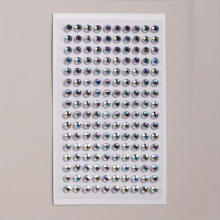 Colorful 3D Simulation Water Gemstone Face Sticker DIY Makeup Carnival Dance Party Eye And Face Decoration Sticker 1 Piece