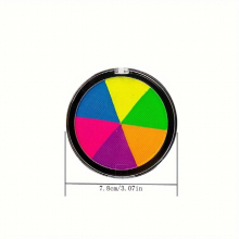 6 colors Glow in the Dark Eyeliner Kit for Adults Easy to Apply Neon Face Paint for Halloween & Christmas Glitter Painting with Water Activation