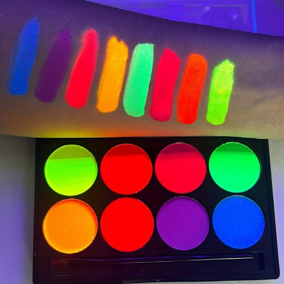 Halloween Fluorescent Body Paint Glow in the dark Instant Dry Body Skin Makeup Costume Water based Face Paint Long Lasting