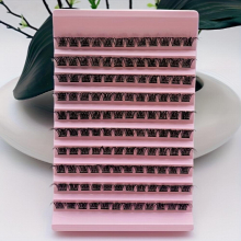 Lash Clusters 8 16mm Individual Lash Extension Wispy Soft Natural Look Cluster Lash Segmented False Eyelashes For Home Use DIY Cat Eye Lash Extension