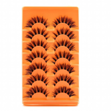 7 Pairs False Eyelashes 8D False Eyelashes Fluffy Faux Mink Eyelashes Soft And Thick Natural Look Lashes Extension Makeup Tools