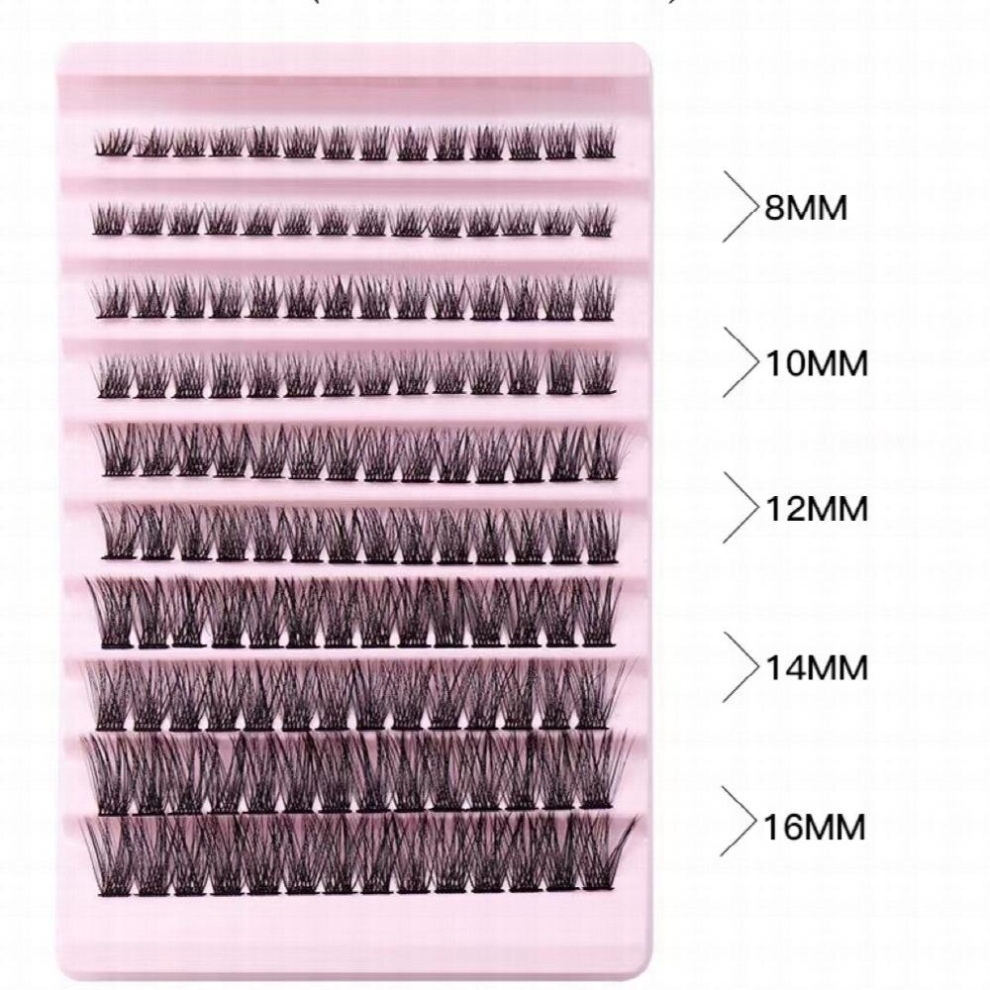 10 Rows False Eyelashes Cluster Large Capacity Segmented Self Grafting Eyelashes Extension