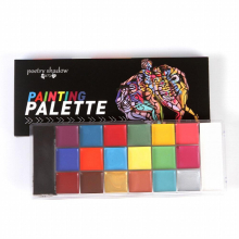 Face Painting Kit 20 Halloween Makeup With 10 Brushes Professional Face Body Paint Effects Oily Body Painting Palette