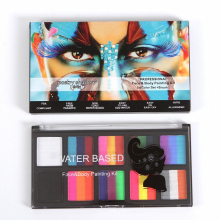 10 Halloween Face Painting Kit Water Based Facial Paint for Dramatic Makeup and Body Art