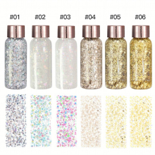 Metallic Glitter Eyeshadow and Body Glitter for Face Hair and Nails Self Adhesive and Long Lasting