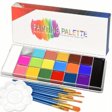 20 Colors Face Paint Body Face Paint Stage Makeup Face Halloween Christmas Makeup Cream Long Lasting Non Take Off Non Toxic Face Paint