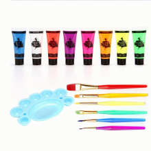 8 Fluorescent Face Paint Cream Combination Set Halloween Party Performance Body Painting Pigment UV Fluorescent Face Paint