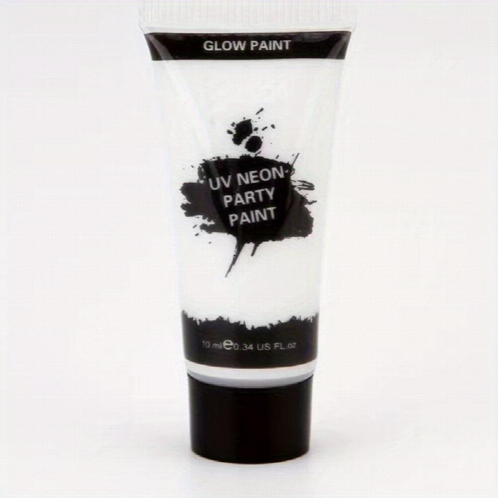 White Glow In The Dark 8 Vibrant Fluorescent Body Paint Colors For Uv Blacklight & Neon Effects