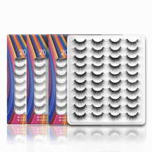 3 Boxes 20 Pairs False Eyelashes Fluffy Natural Look Full Strip Eyelashes 3D Volume Faux Mink Lashes