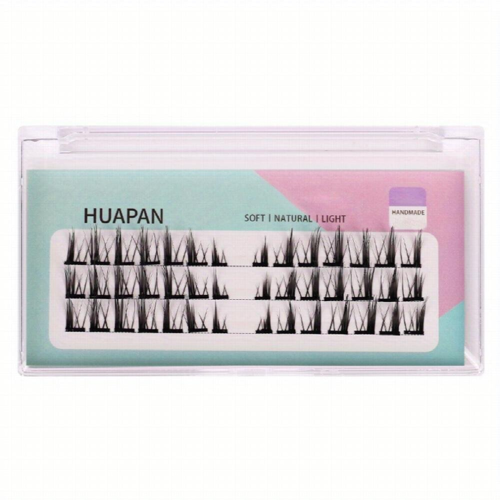 Segmented Thick Eyelashes Full Strip Simulated False Eyelashes Natural Curling Long Lasting Grafting Cluster Eyelashes