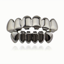 Golden Silvery Tooth Hip Hop Mouth Grills For Men And Women Golden Mouth Grills For Teeth Rapper Costume Hippop Halloween