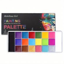 Halloween 20 Face Body Paint 6 Brushes Long Lasting Special Effects Cosplay Halloween Christmas Stage Makeup Face Paint Makeup Cream