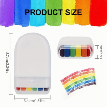 6 Colors Rainbow Face Paint Stick Painting Paste Long lasting Skin Friendly Body Tattoo Paint Pen