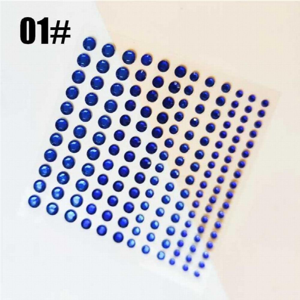 Crystal shine Tattoo Sticker Glitter Eyeliner Eyebrow Makeup Face Eyes Gem Decoration Temporary Tattoo Rock Rhinestone 3D Eyeliner Stickers