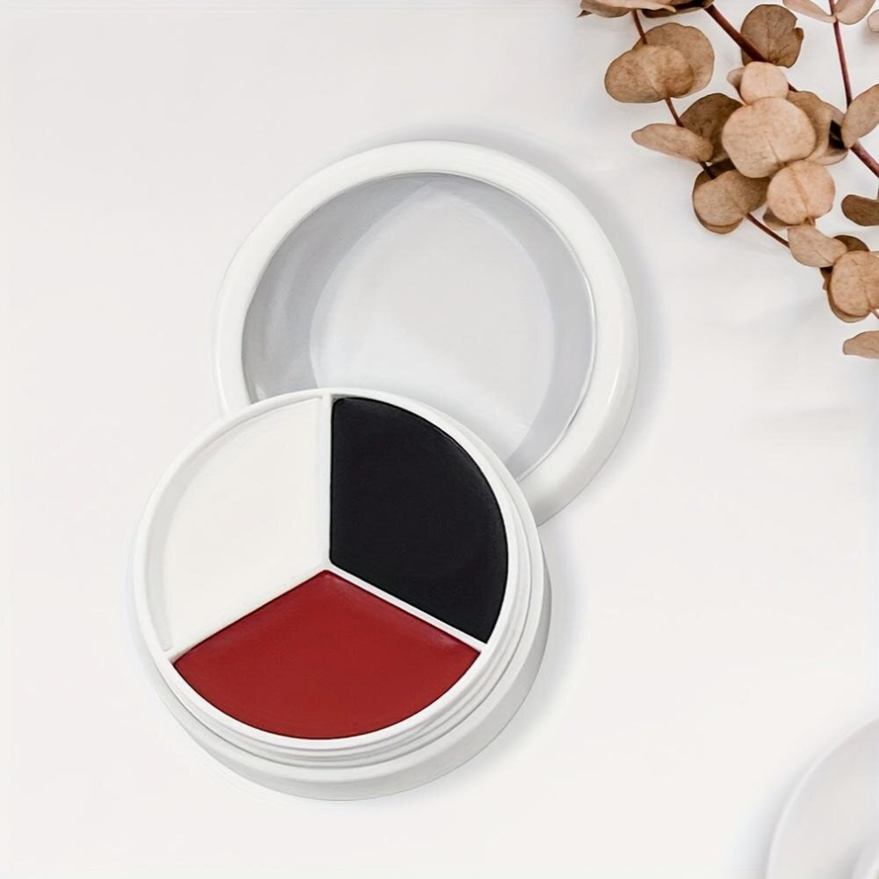 Multicoloured 3 Colors Halloween Diy Makeup Face & Body Painting Safe Non Toxic For Parties Masquerade And Cosplay