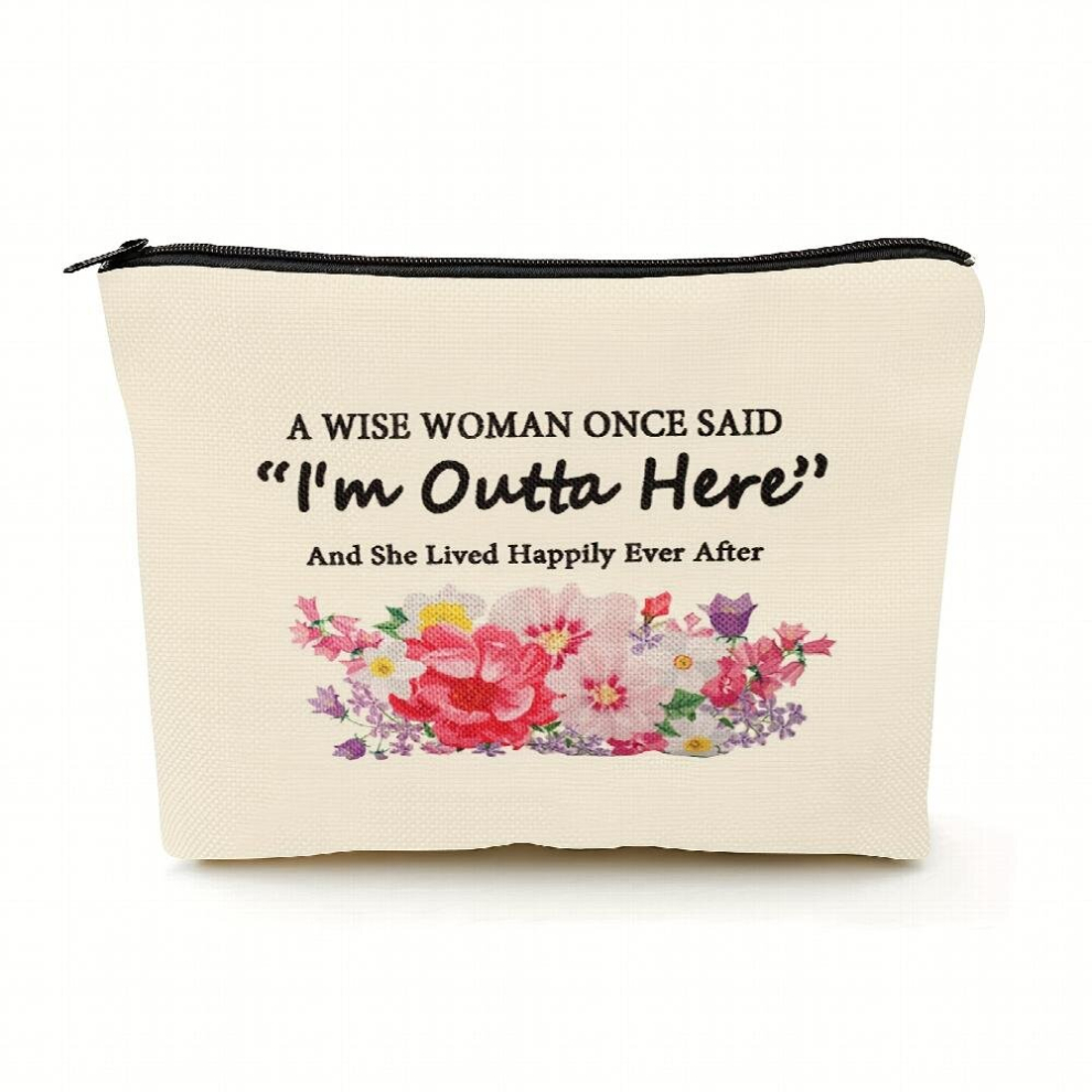 Retirement For Women Retirement Makeup Bag For Friends Wife Mom Grandma Coworker Teachers Nurses Funny Birthday Christmas Retired Makeup Bag