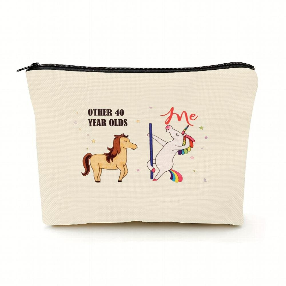 40th Birthday For Women 1983 Birthday For Women 40 Years Old Birthday Makeup Bag For Mom Wife Sister Her Colleague Coworker
