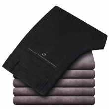 Winter Mens Thick Warm Corduroy Casual Pants Business Classic Style Fitted Version Fleece Trousers Male Clothing