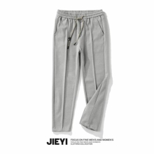 Autumn Winter Woolen Business Dress Pants Men Elastic Streetwear Casual Trousers Formal Social Suit Pants Costume Homme Q99