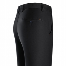 Summer Pants for Men Business Casual Solid Modal Soft Trousers Male Breathable Thin Straight Mens Pants
