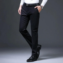 Mens trousers in the spring of straight slim casual pants Joker cotton drape business pants