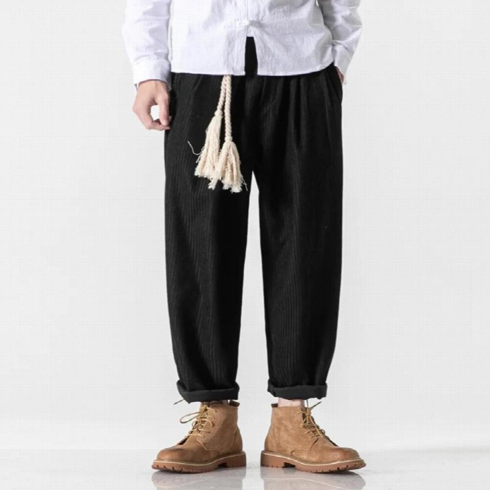 Chinese Style Loose Plus Size Casual Harem Pants Men Japanese Streetwear Corduroy Trousers Harajuku Jogging Pants Male-image-OPC-PCQQVBX-NEW