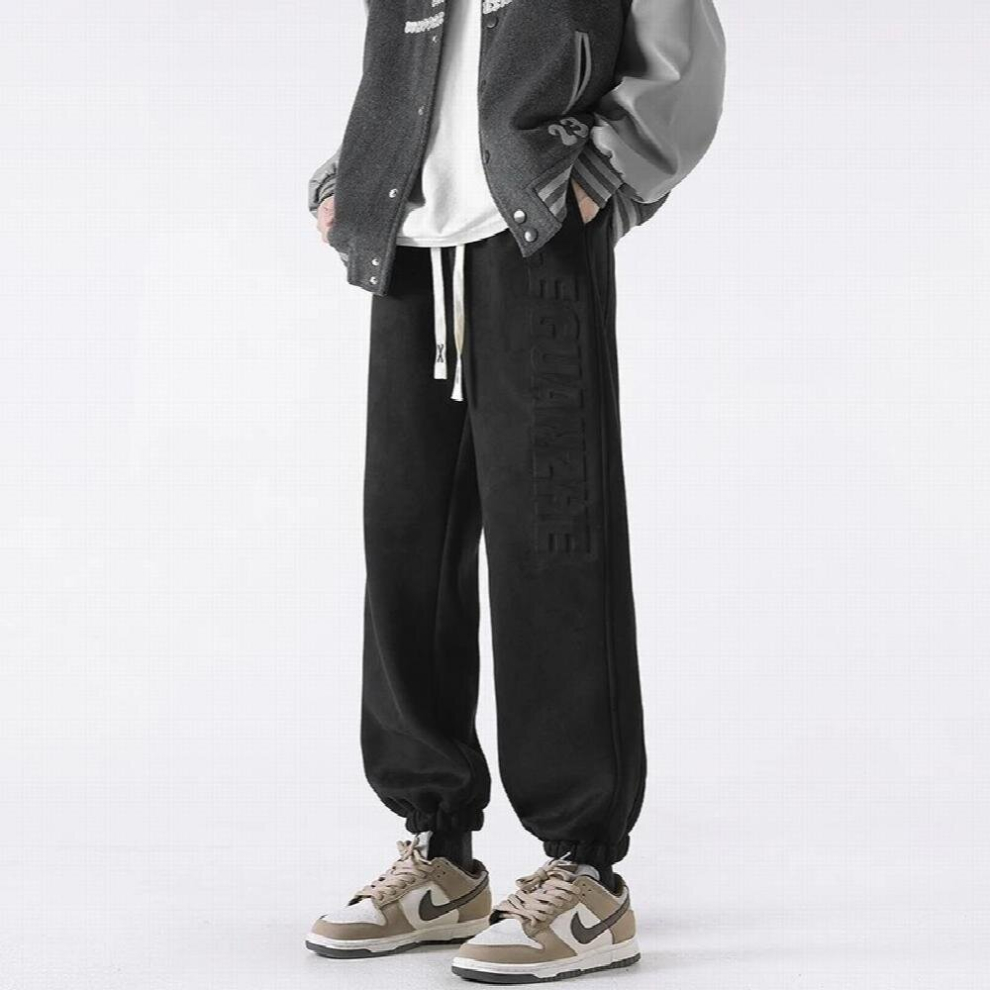 Men Winter Large-Size Steel Seal Pants Loose Casual Warm Bunched Feet Trousers Man-image-OPC-PCQQV99-NEW