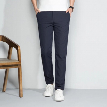 Boys Spring Summer Office Wear Pants Plus Size Elastic Breathable Men Casual Pants Slim Iron-free Straight Trousers Male 7xl