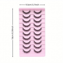 Fox Eye Lashes Wispy Faux Mink Lashes Fluffy Fairy Cat Eye Lashes Extension Spiky False Eyelashes Natural Look