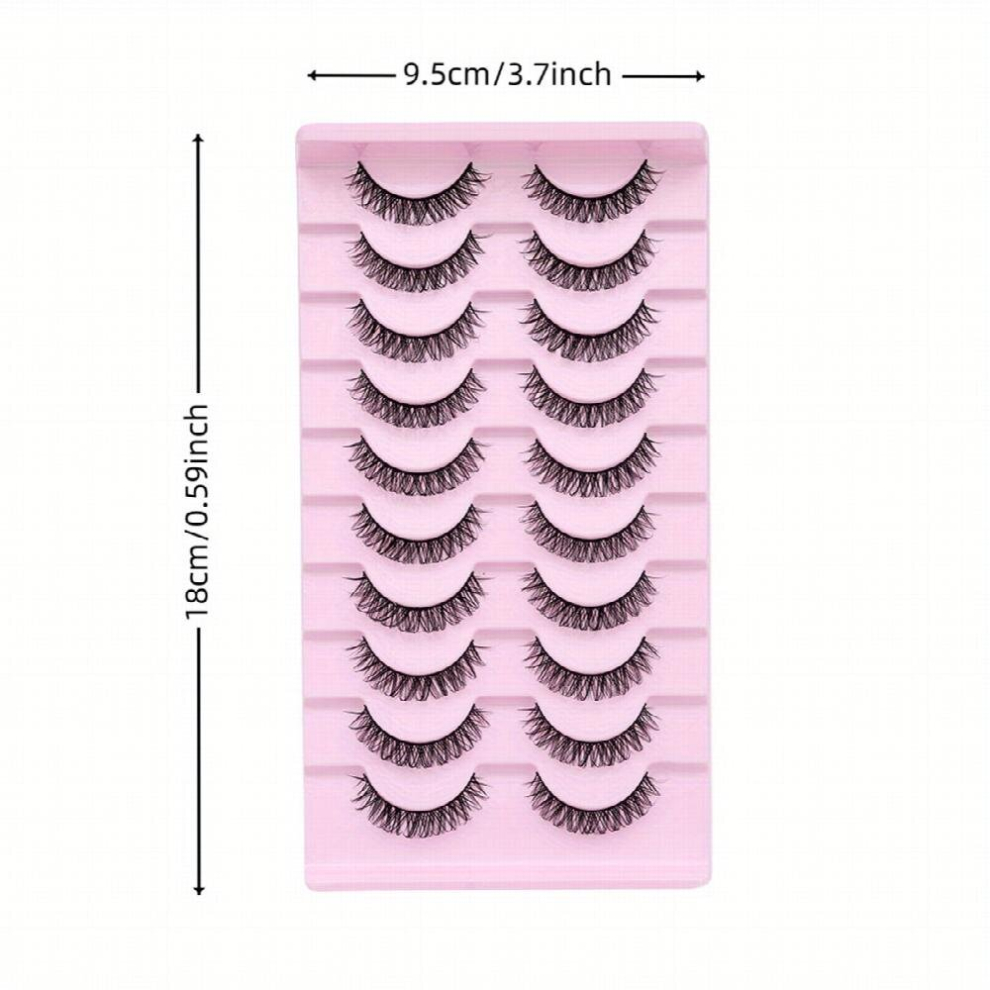 Fox Eye Lashes Wispy Faux Mink Lashes Fluffy Fairy Cat Eye Lashes Extension Spiky False Eyelashes Natural Look