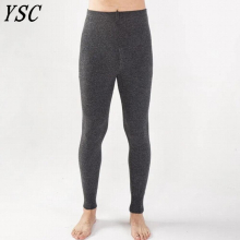 YSC Men s Knitted Cashmere Wool Blending Pants Double layer thickening High elastic warmth Leggings