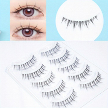 5 Pairs Manga Eyelashes Little Devil Cosplay Anime Eyelash Natural Look Clear Band Beauty Makeup Eye Lash Extension Tools