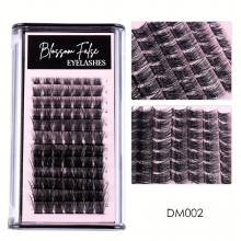 Mixed Lash Clusters 12 Rows Lightweight Individual Lashes C Curl D Curl Wispy Soft Fluffy Natural Look Cluster Lash For Home Use DIY Eyelash Extension