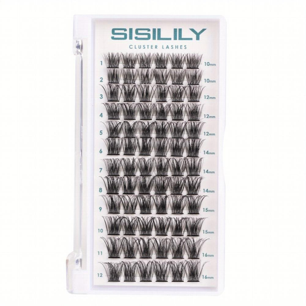 Lash Clusters 72 Clusters Lashes DIY Eyelash Extensions C D Curl Mega Volume Individual Lashes Eyelash Clusters Extensions Wispy Lashes Cluster DIY At
