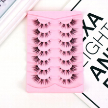 False Eyelashes Fox Eye 7 Pairs Charming Makeup Natural Look Slender False Eyelashes